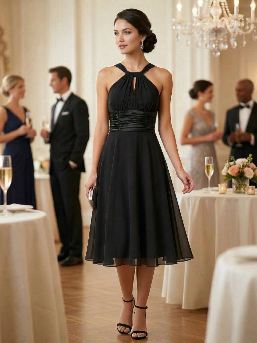 NWOT Wedding Guest Midi Dress Size 8